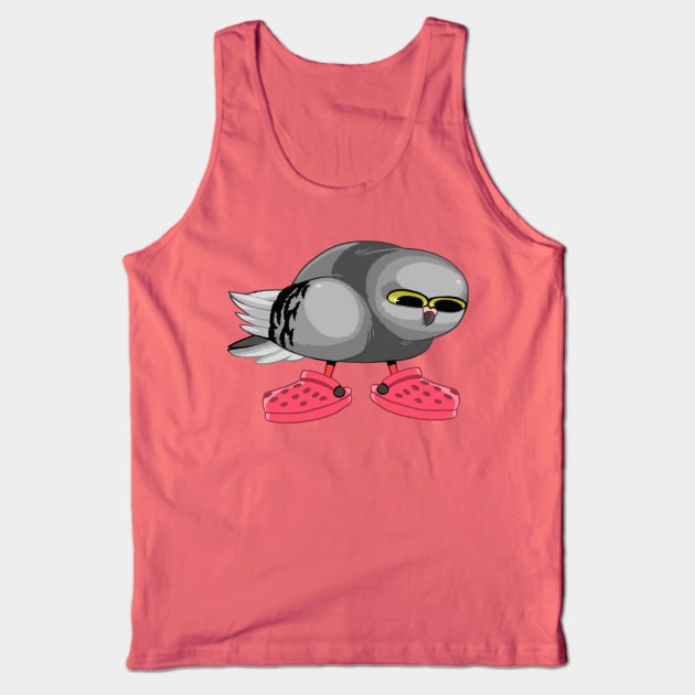 Pigeon in Crocs Tank Top by ProfessorBees